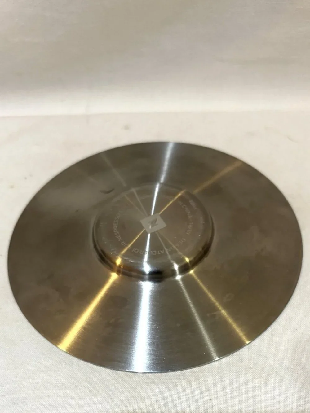 Set of 3 Nespresso Stainless Steel 18/10 Saucers 4 5/8